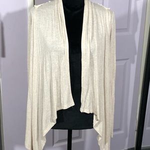 Charlotte Russe lace back asymmetric hem beige S